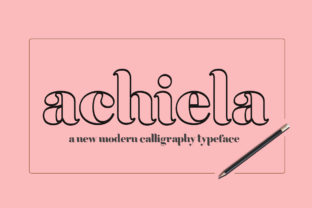 Achiela Family: A Bold Sans Serif Font for Web