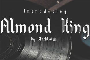 Almond King: A Bold Blackletter Font for Modern Editorial Design