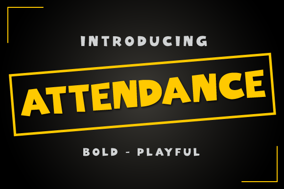 Attendance Font: A Bold Choice for Brand Identity