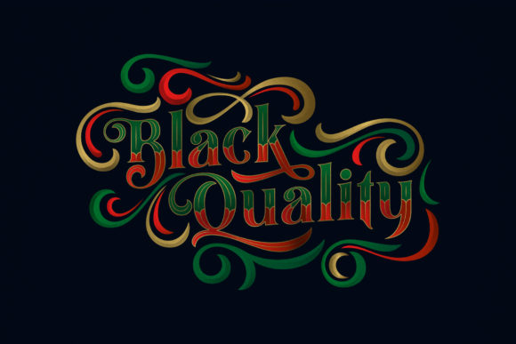 Black Quality Font for Crafters