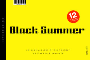 Black Summer Family: A Bold Blackletter Typeface for Modern Branding