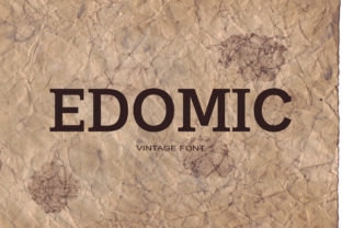 Edomic: A Bold Serif Font for Clear Campaigns