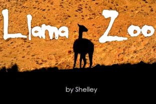 Llama Zoo: A Bold Decorative Font for Makers