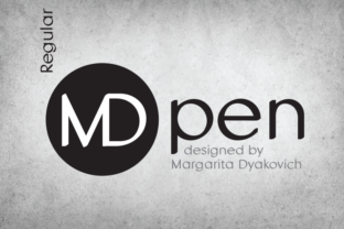 MDpen: A Bold Sans Serif Font for Social Campaigns