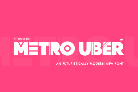 Metro Uber Font: Bold Sans Serif for Crafters