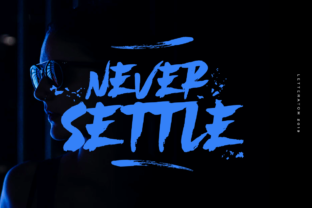 Never Settle: A Bold Typeface for Branding