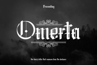 Omerta Typeface: A Modern Blackletter for Editorial Design