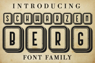 Schwarzenberg Capitals: A Bold Typeface for Editorial Impact