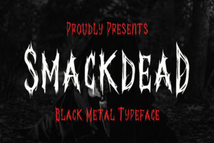 Smackdead Font: Bold Blackletter for Horror Marketing