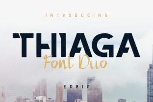 Thiaga Duo: A Bold Sans Serif Font for Branding