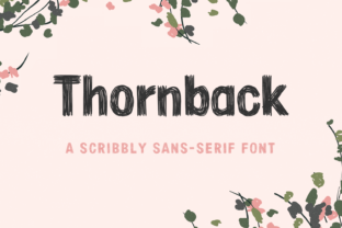 Thornback: A Hand-Drawn Sans Serif Font for Editorial Design