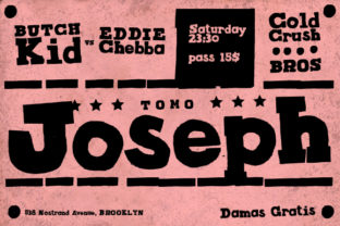 TOMO Joseph: A Bold Slab Serif Font for Makers